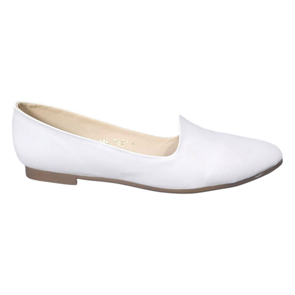 Balerina LADY 905 Flats de piso color Blanco