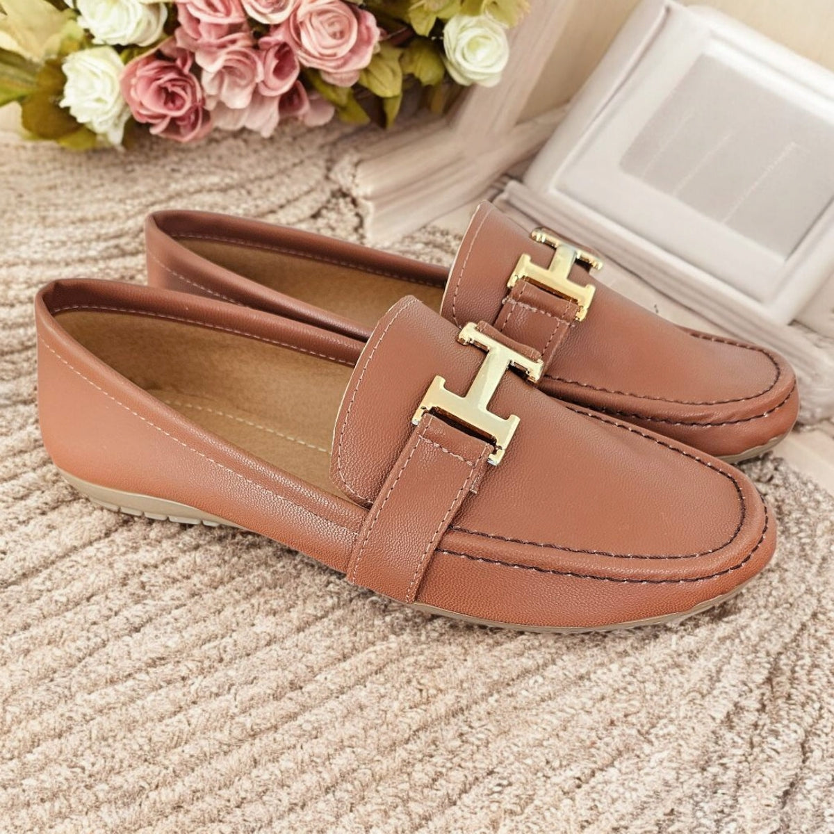 Mocasin Lady GRECIA EST 501 con Hebilla "H"
