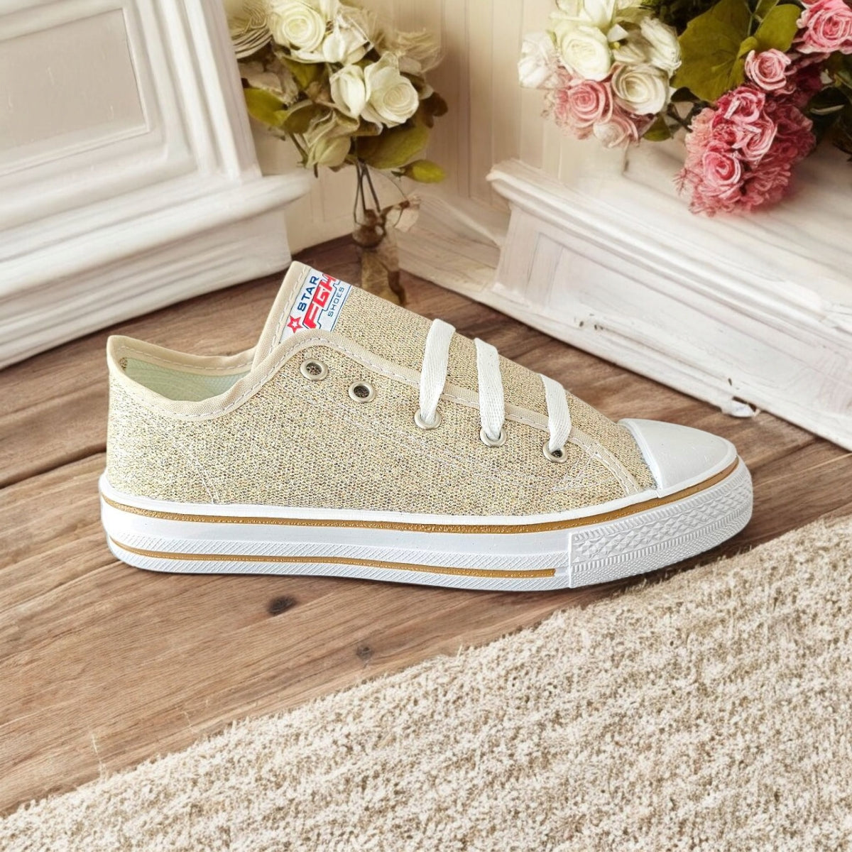 Tenis VAMOS 700 Moda Shiny Casual Urbana Con Brillos KIDS