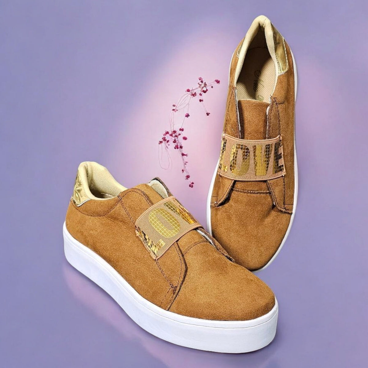 Tenis NEW WOMAN 250 LOVE Slide in Casual y Plataforma