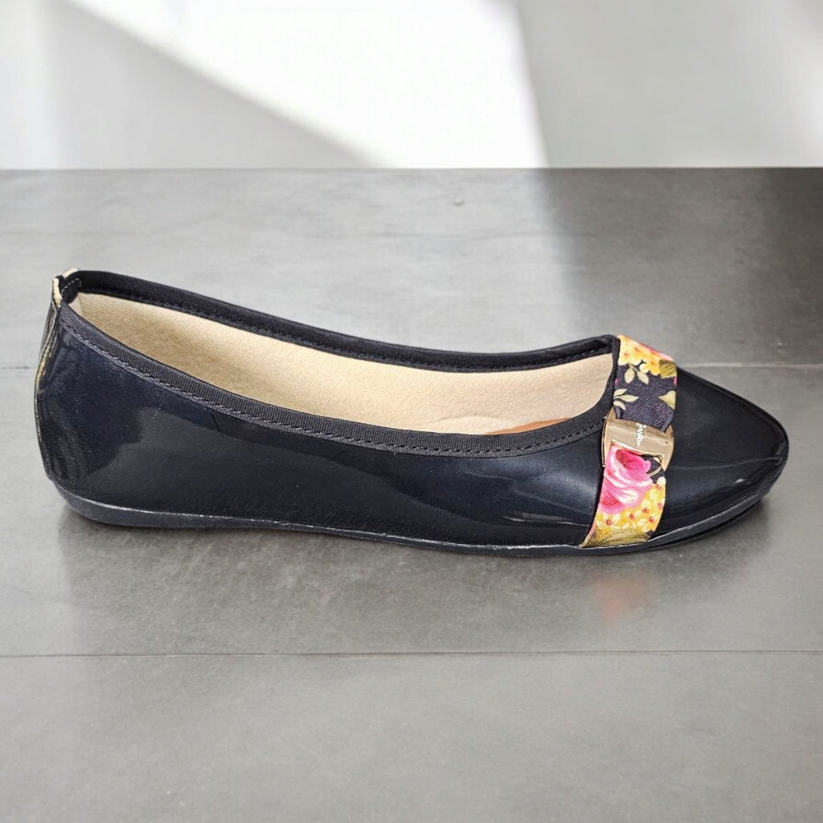 Balerina LADY GRECIA 03 Flats de Charol con Cinta