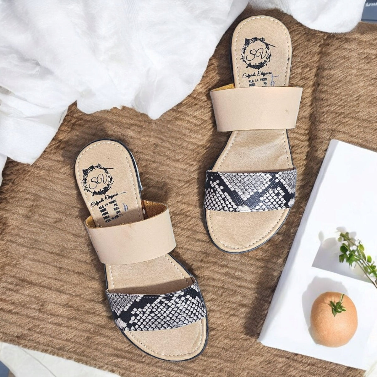 Sandalia ELEGANCE Est. 02 Estampado Vibora