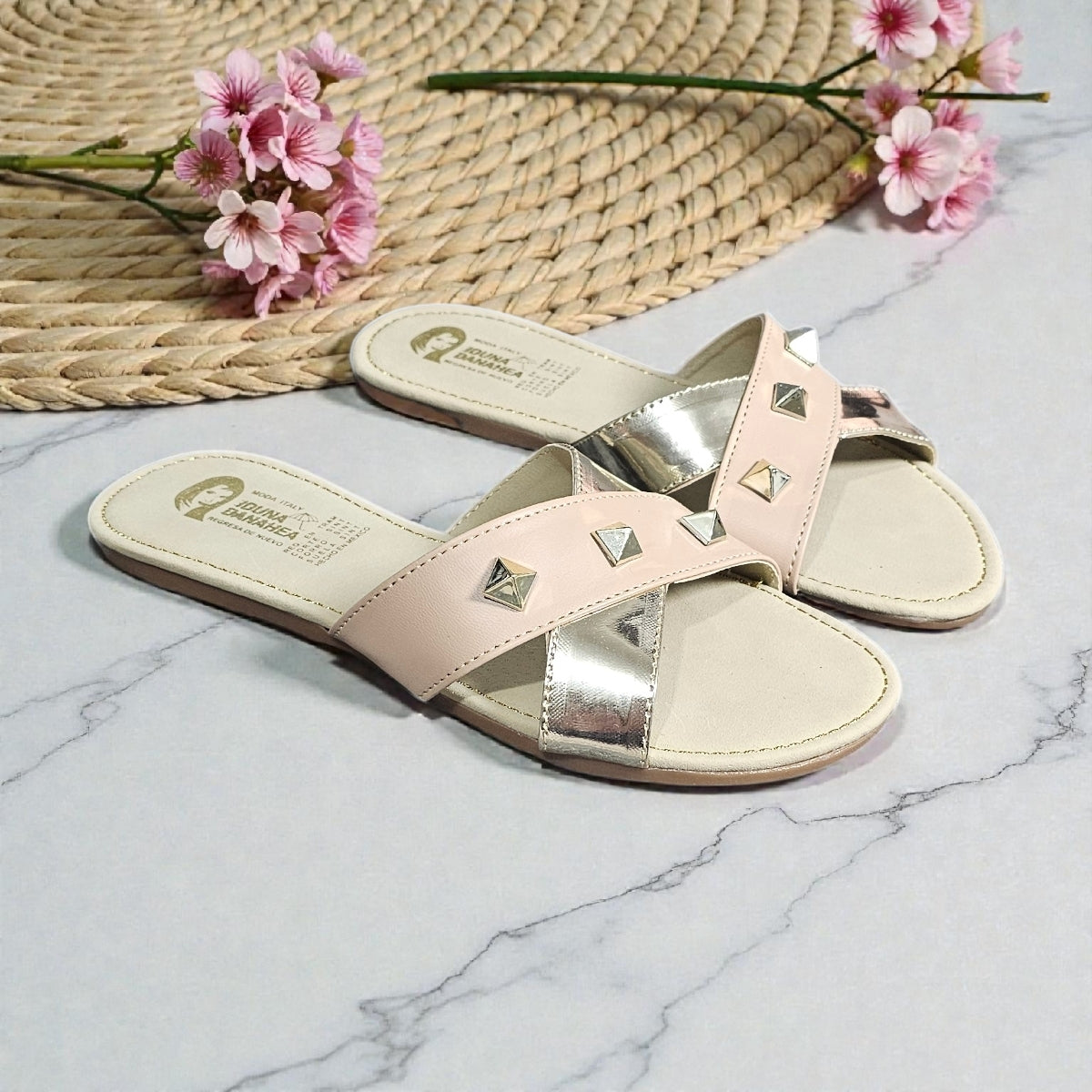 Sandalias IDUNA Est. 102 Cruzado Oro