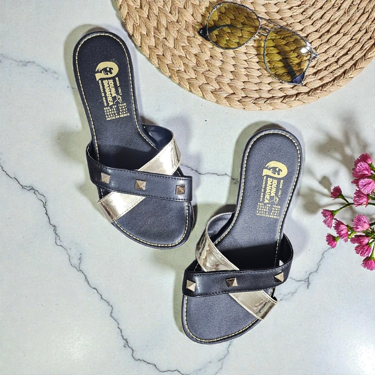 Sandalias IDUNA Est. 102 Cruzado Oro