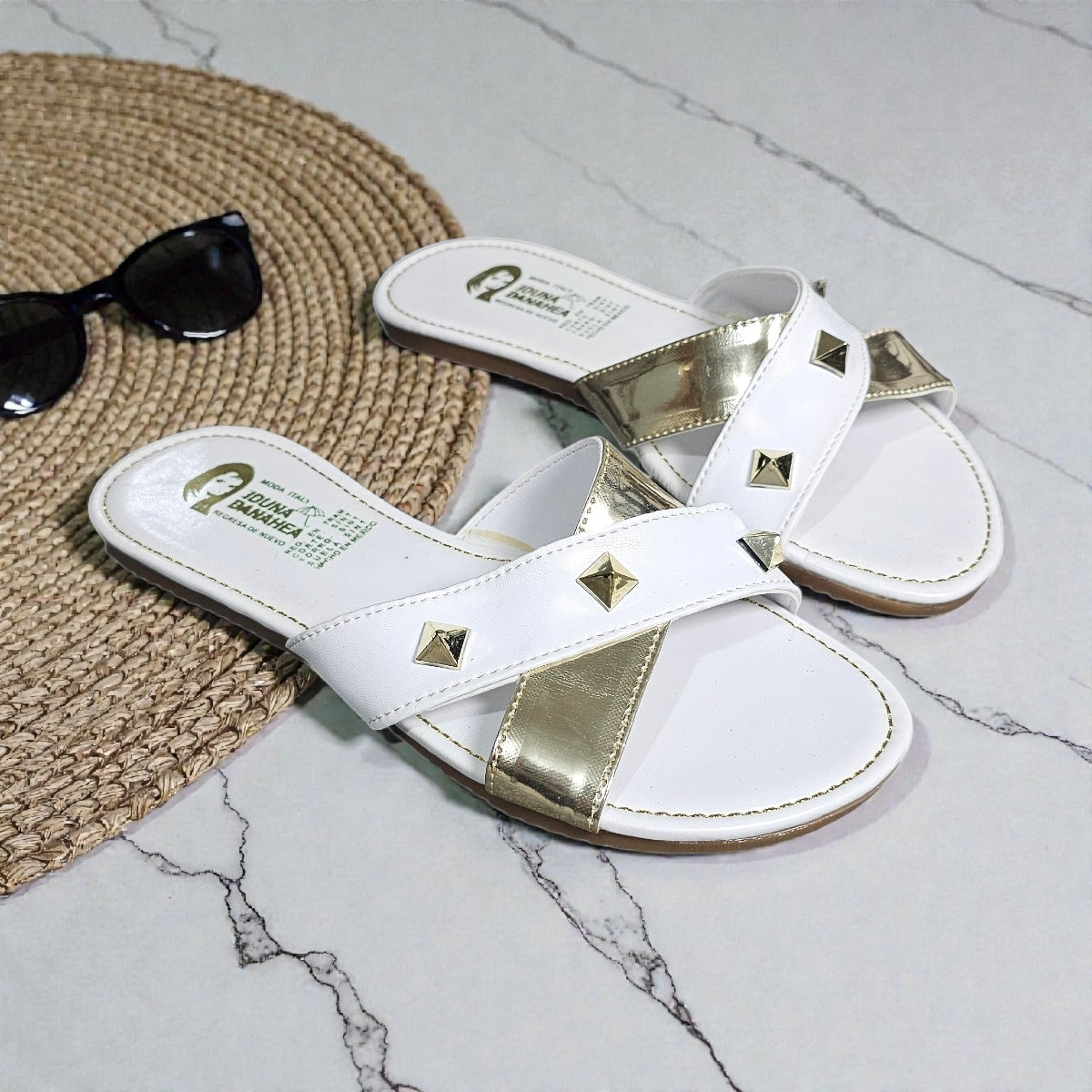 Sandalias IDUNA Est. 102 Cruzado Oro