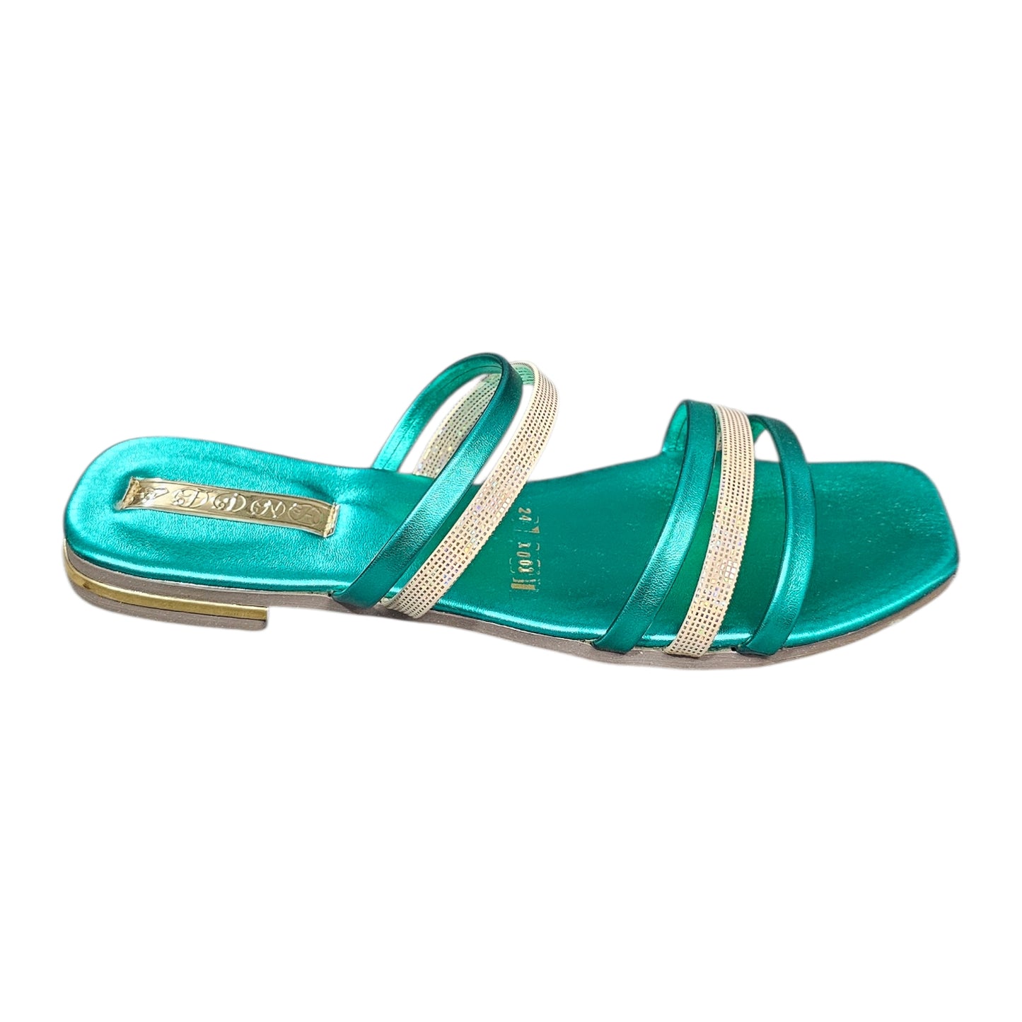 Sandalia FINA 1001 A Plana de Colores Metálicos