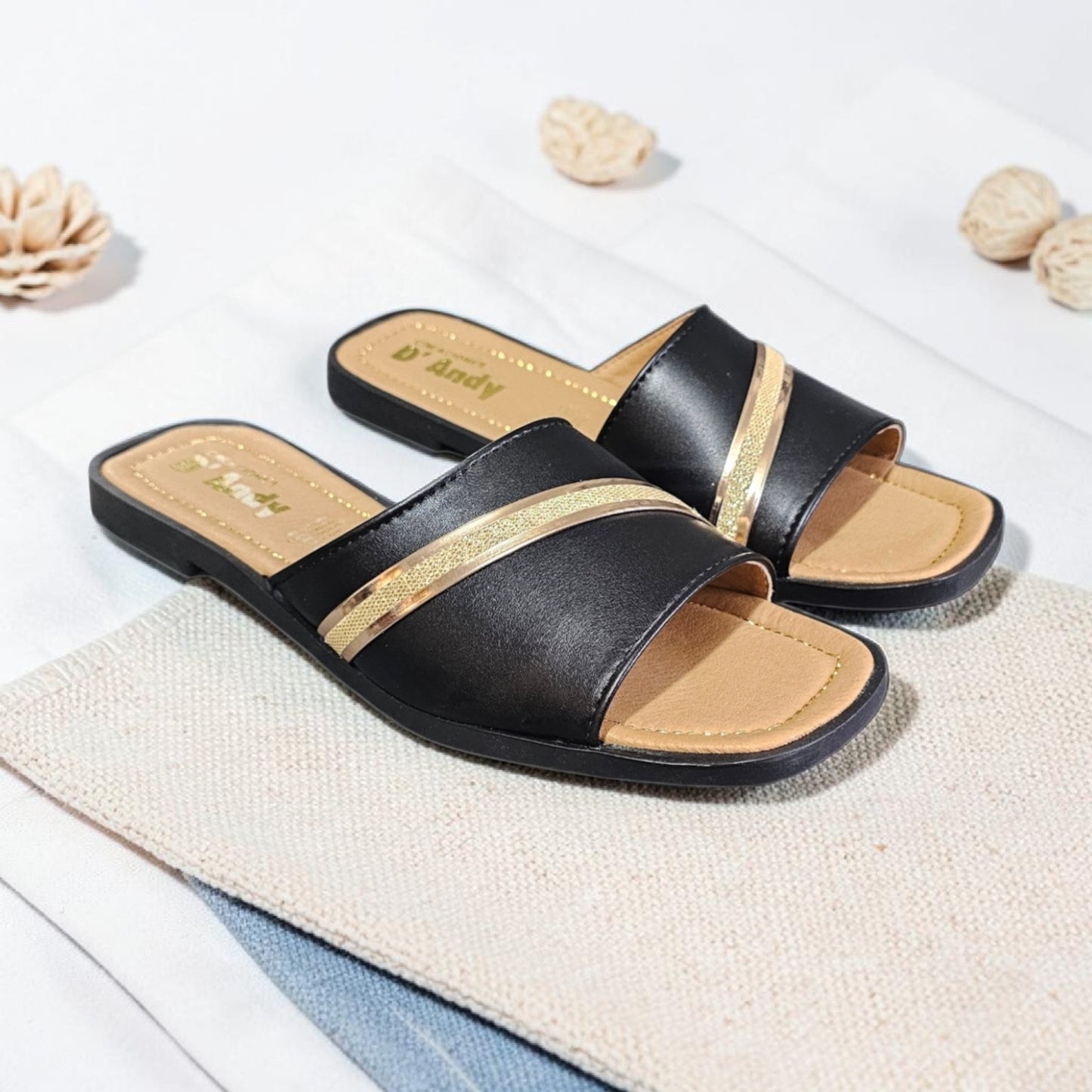 Sandalia Andy Est. 450 Slide in Brillos