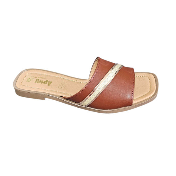 Sandalia Andy Est. 450 Slide in Brillos