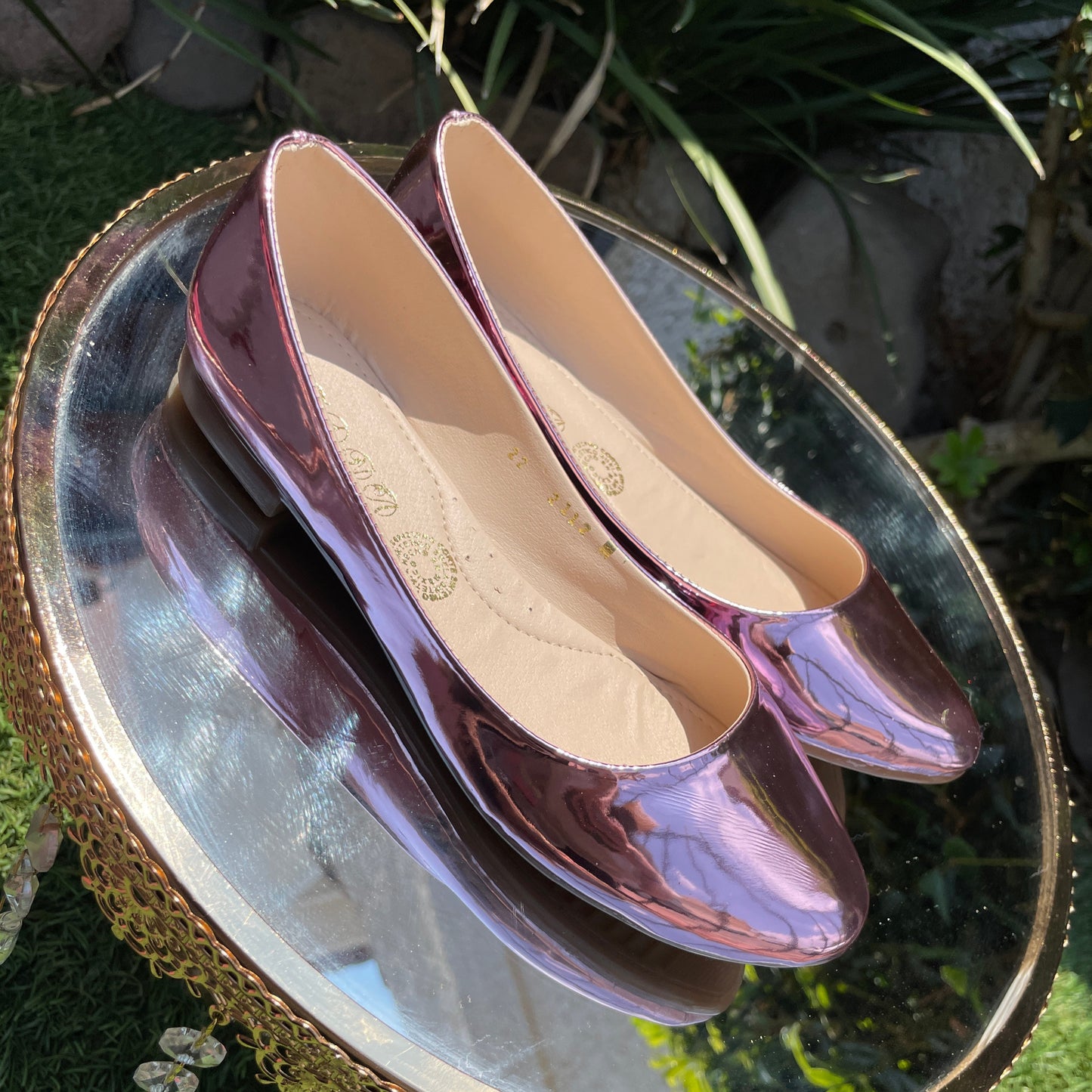 Balerinas LADY ALISON Espejo Flats Lisos Varios Colores
