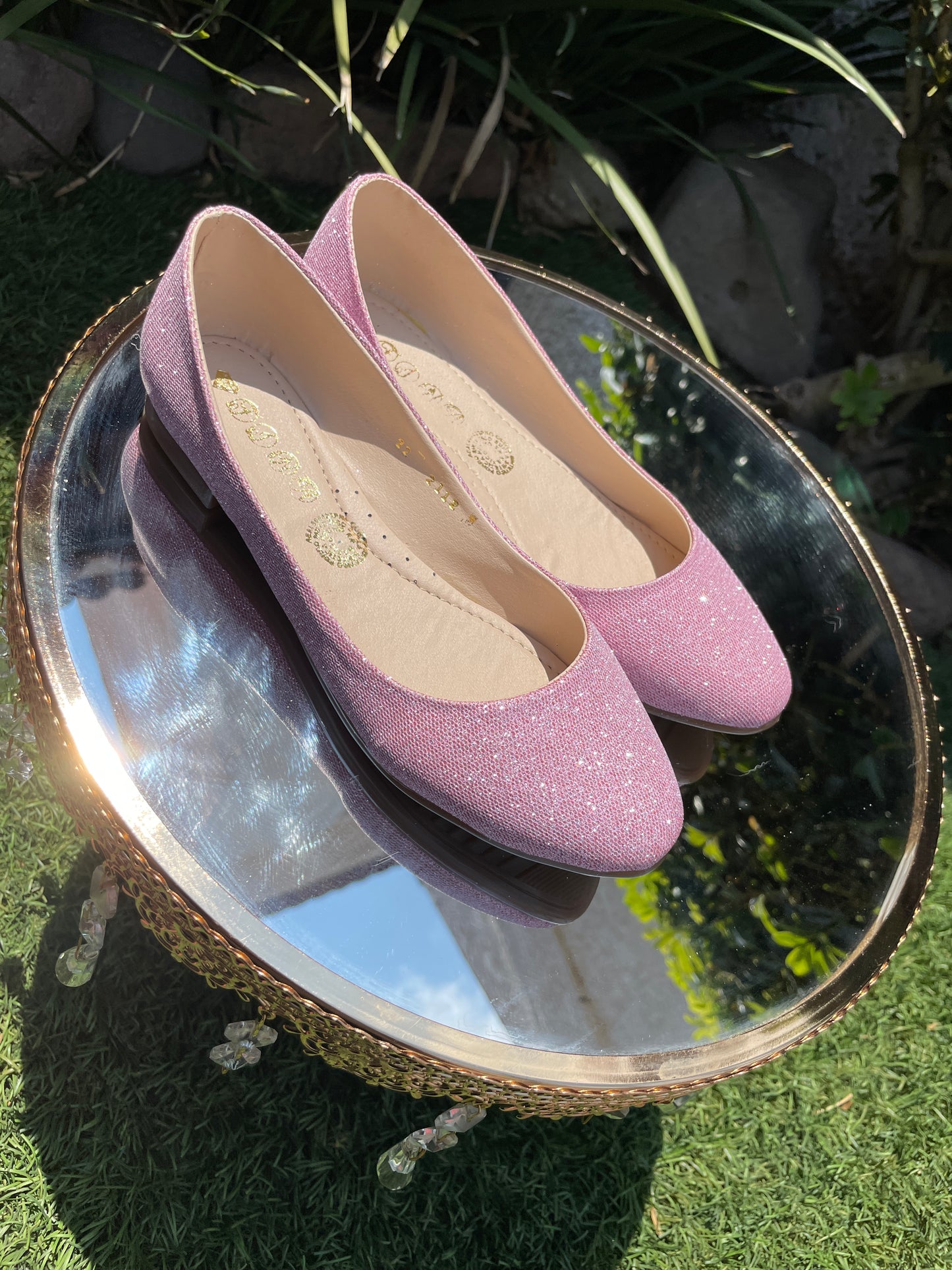 Balerina LADY ALISON Lisa con Brillos Diamantina Pique Varios Colores