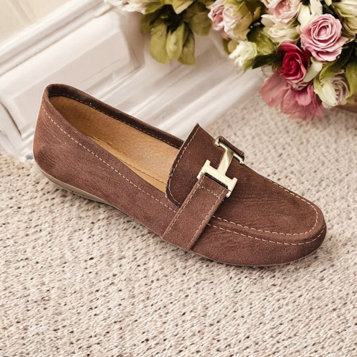 Mocasin Lady GRECIA EST 501 con Hebilla "H"