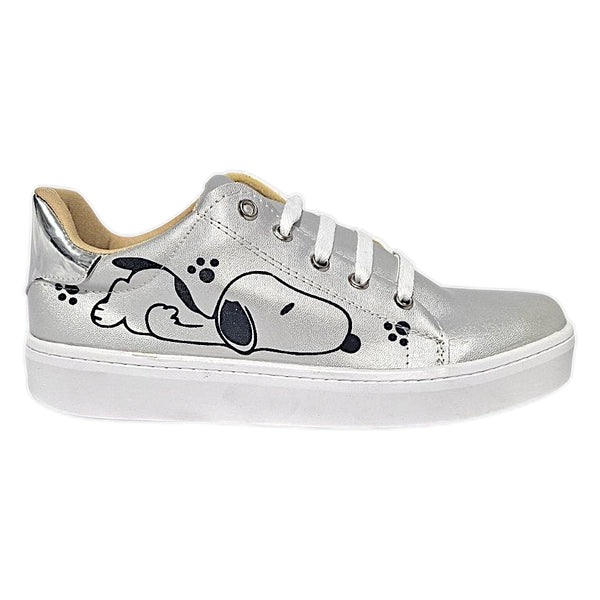 Tenis MISS ALE Moda Casual Urbana Snoopy Plata
