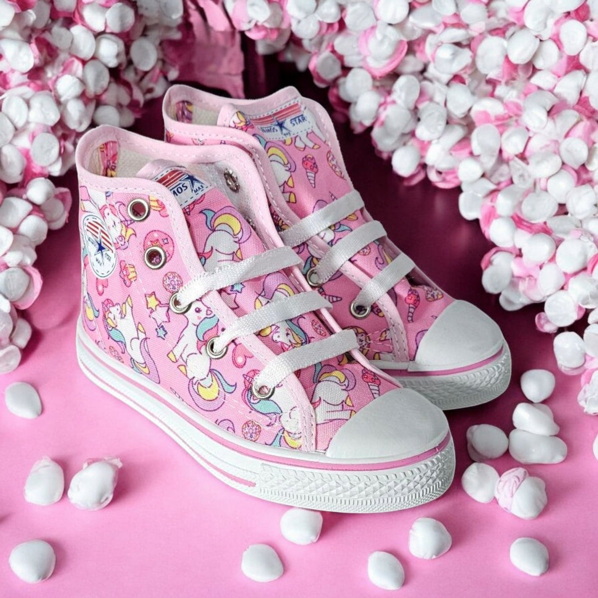 Tenis VAMOS Moda Casual Urbana Tipo Bota con Estampados