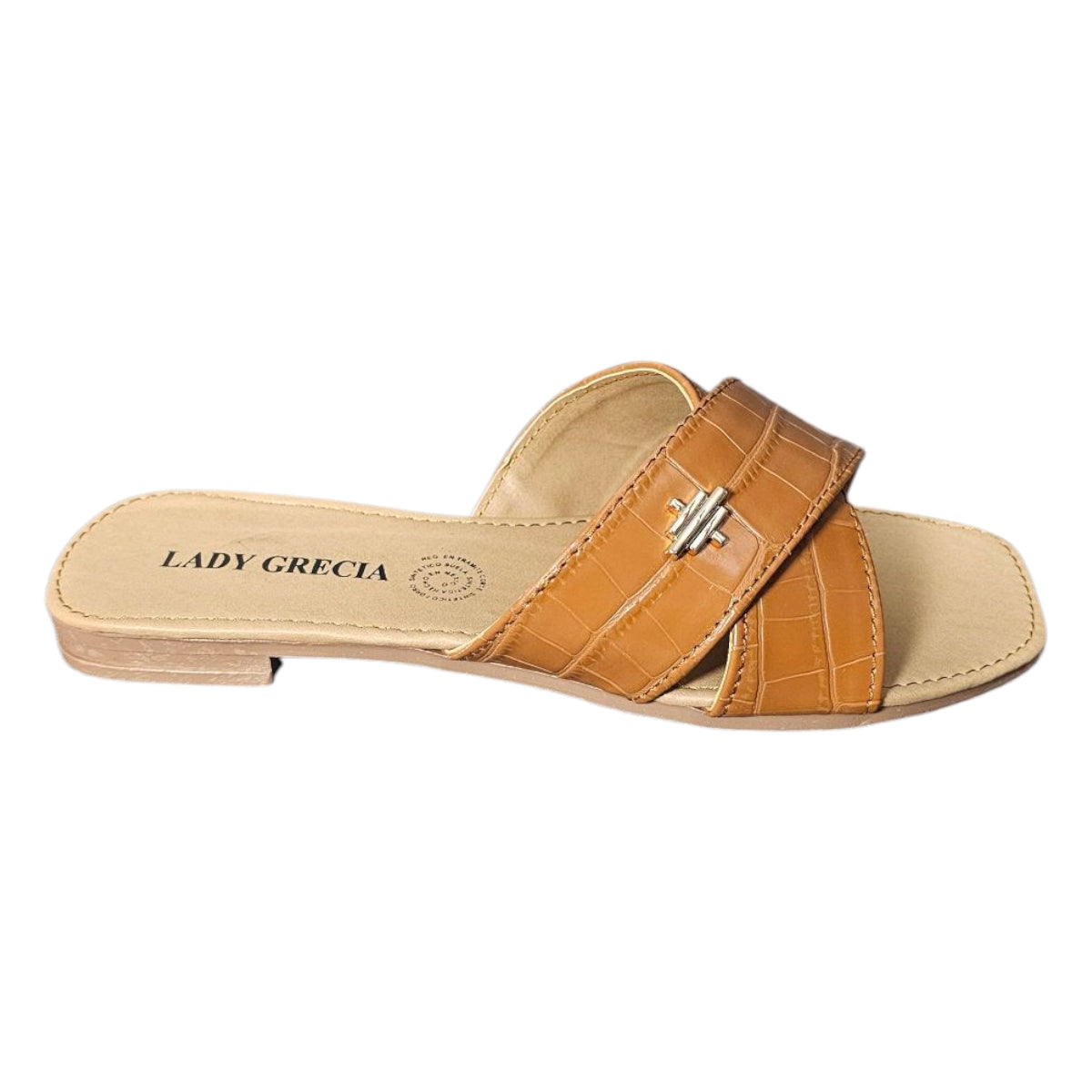 Sandalia LADY GRECIA 01 Suela Plana y Cruce