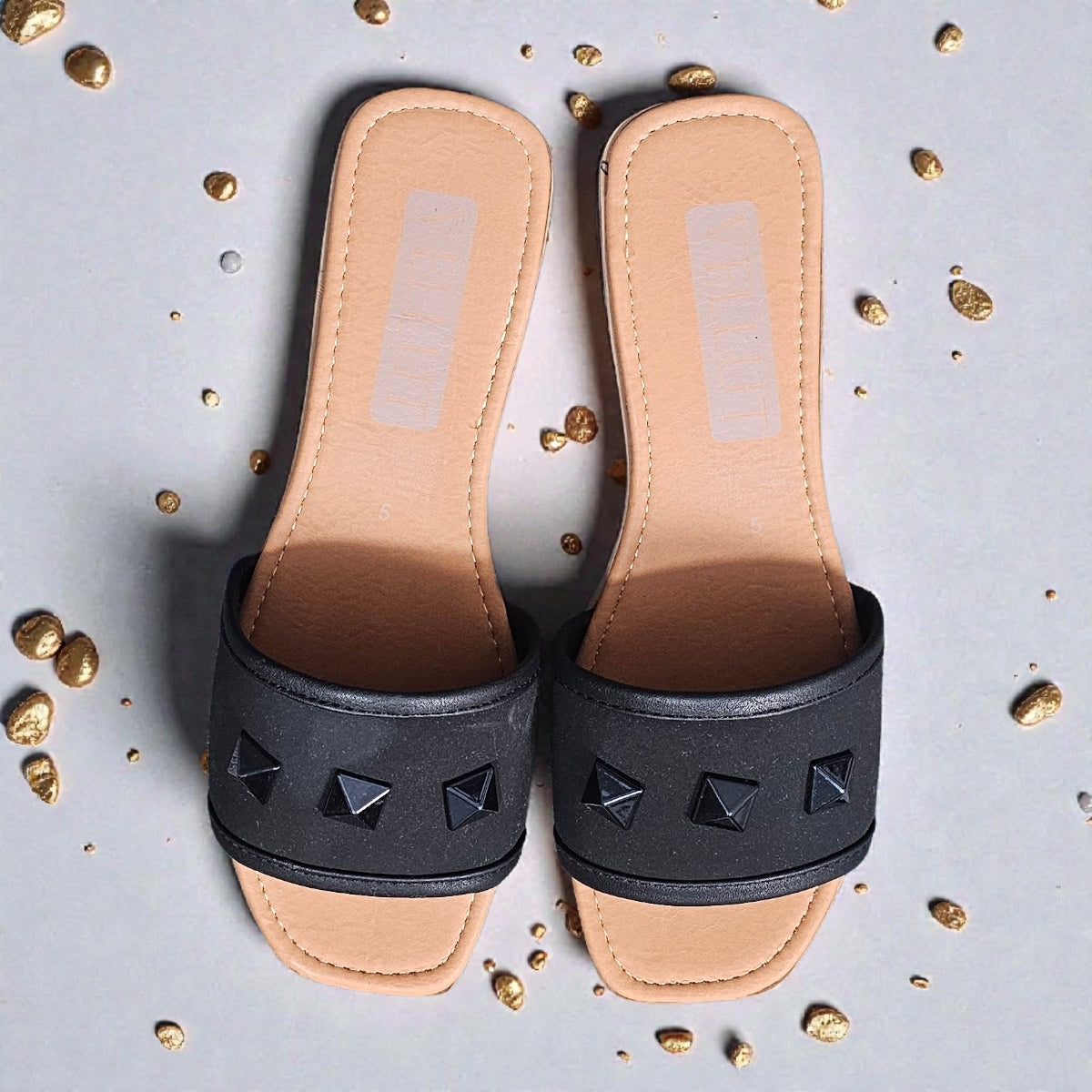 Sandalias Valluto est. 100 Slide in Estoperoles