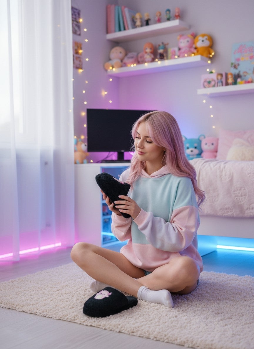 Pantuflas Lymalimoon Peluche Varios Diseños